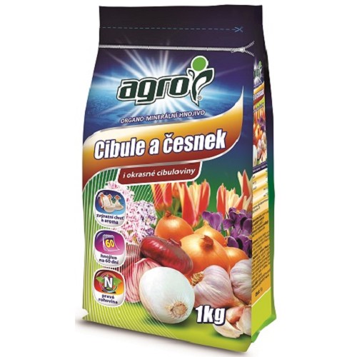 Organicko-minerálne hnojivo na cibuľu a cesnak 1kg Agro CS