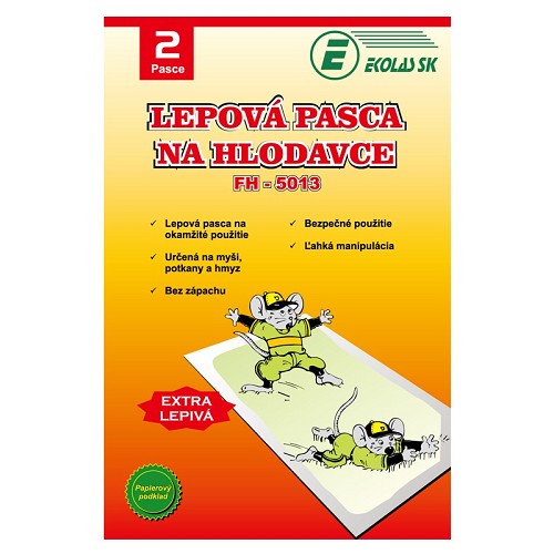 EKOLAS lepová pasca na hlodavce 2ks/72