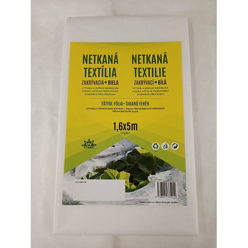 Netkaná textília biela 1.6x5m/50ks balenie