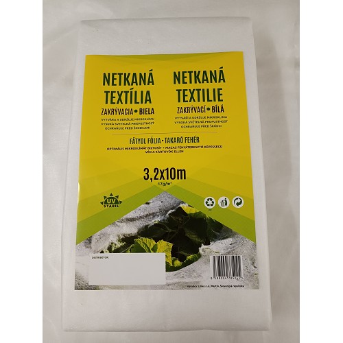 Netkaná textília biela 3.2x10m /12ks balenie