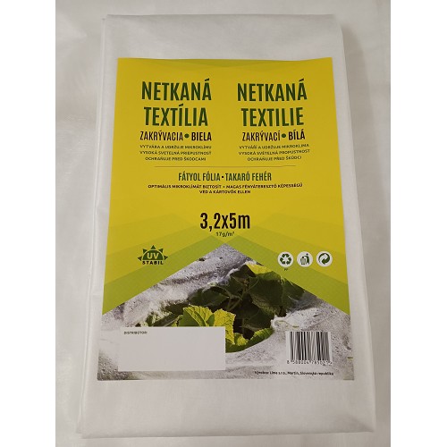 Netkaná textília biela 3.2x5m/25ks balenie